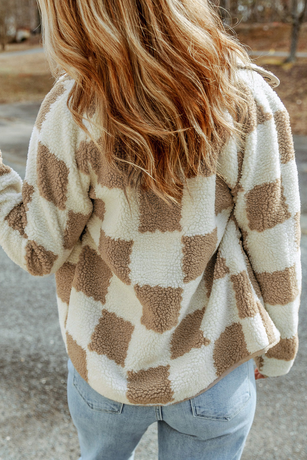 Checkered Sherpa Jacket