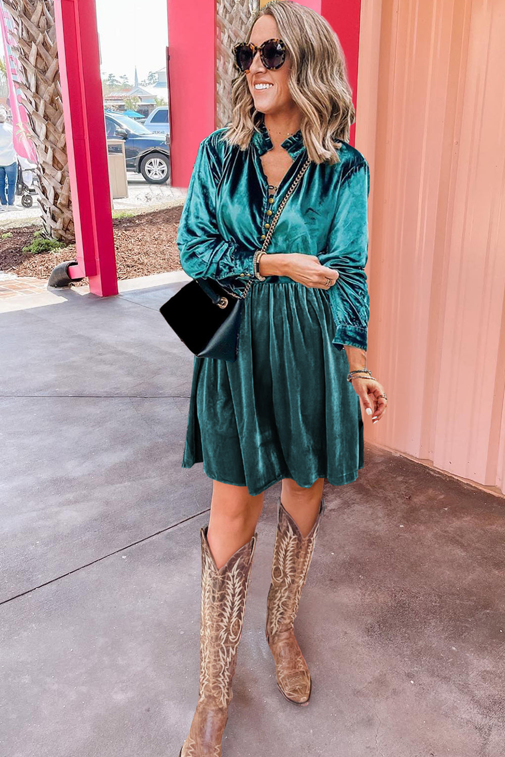Frilly Velvet Top