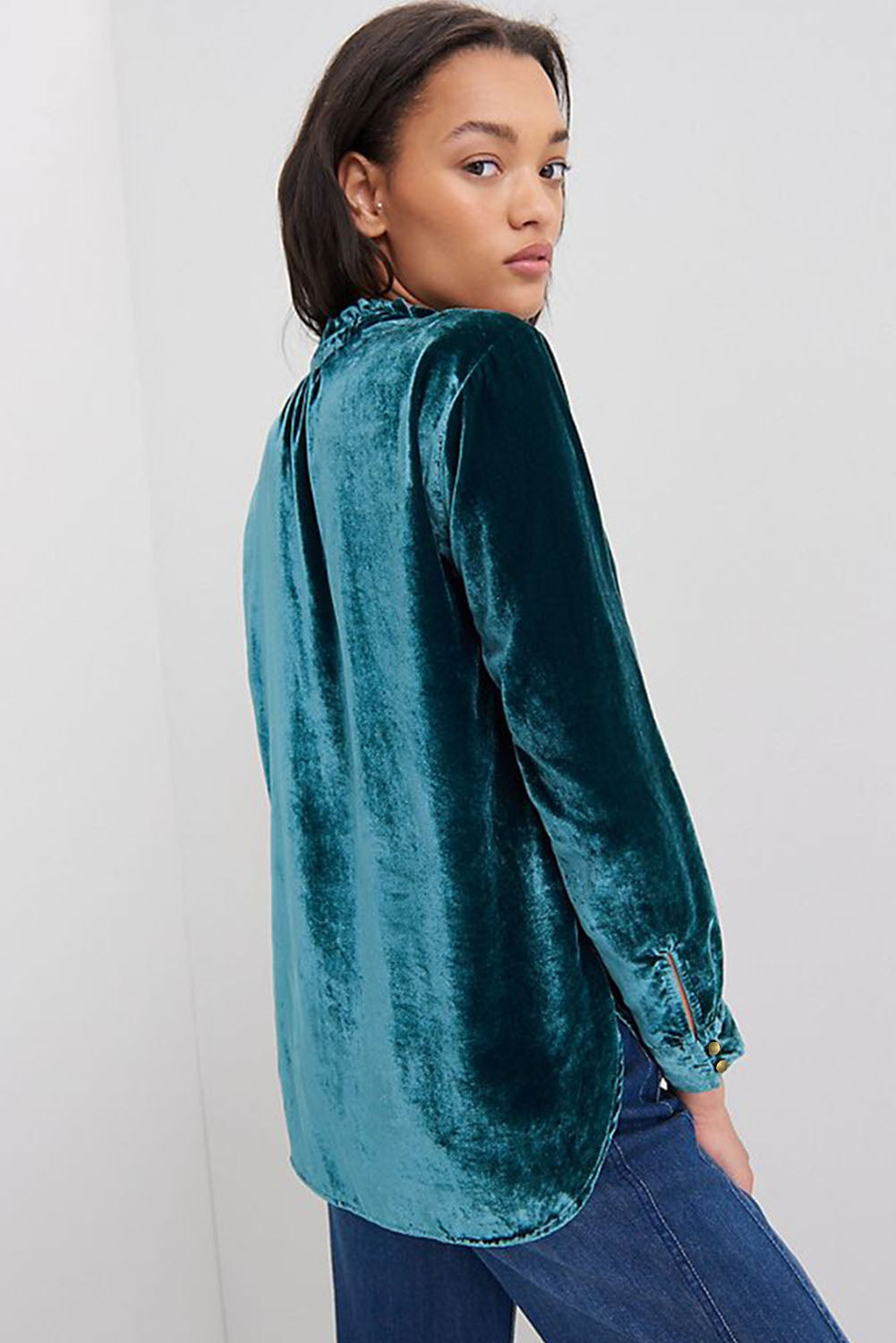 Frilly Velvet Top