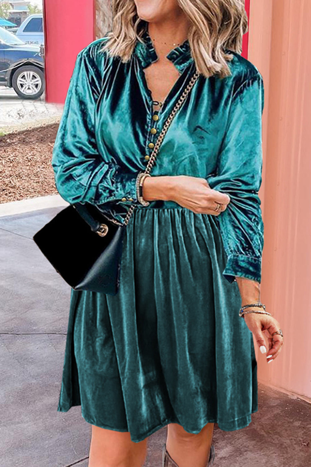 Frilly Velvet Top
