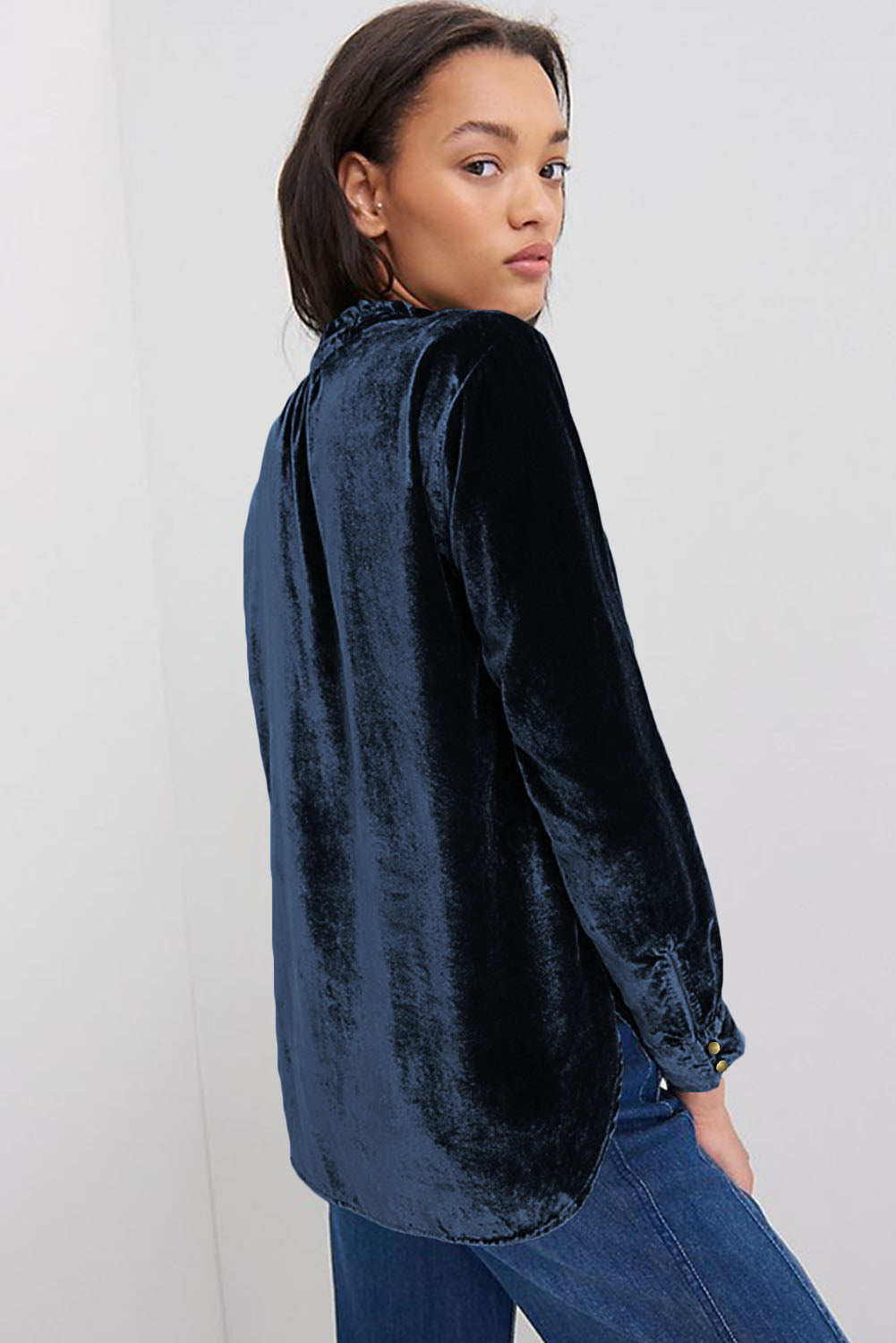 Frilly Velvet Top