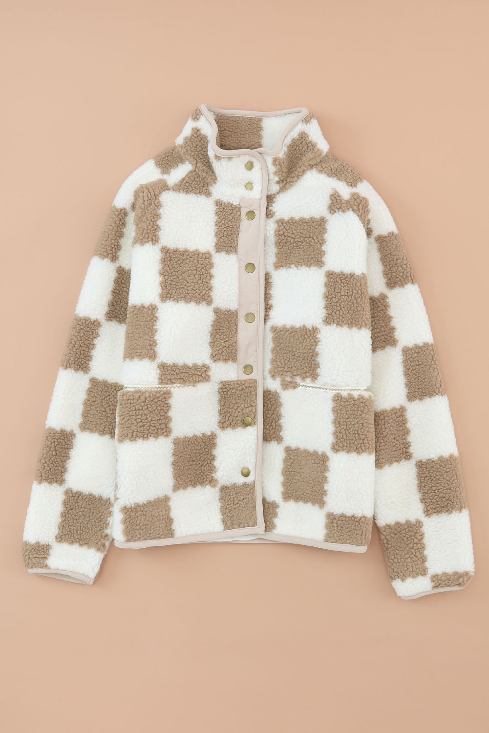 Checkered Sherpa Jacket