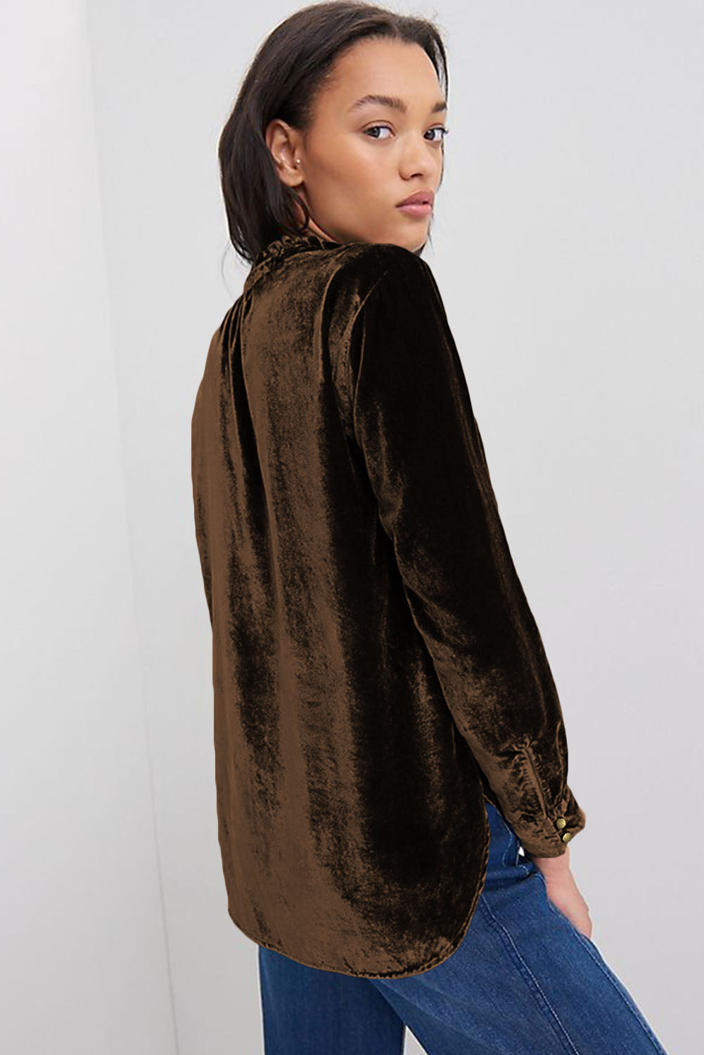 Frilly Velvet Top