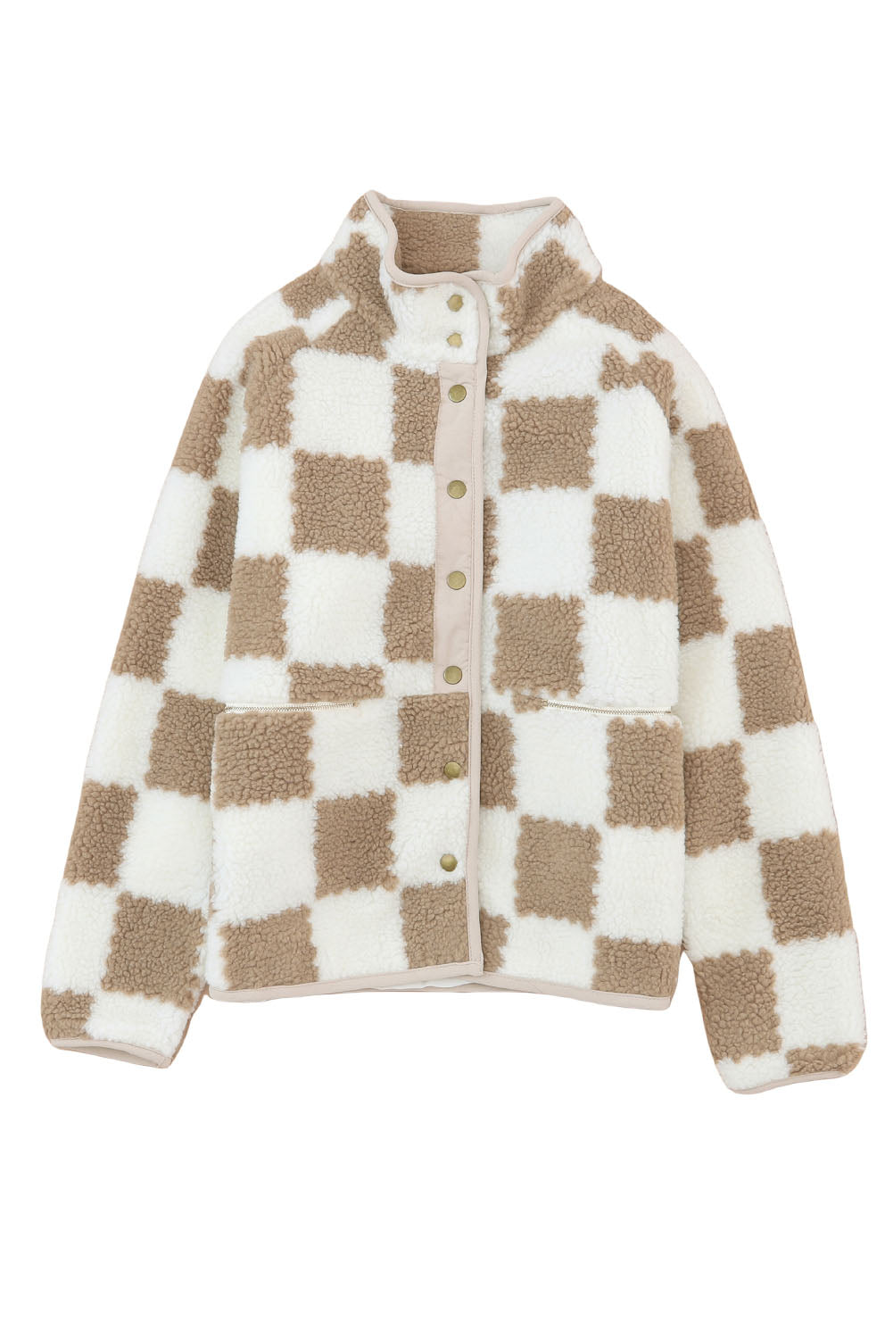 Checkered Sherpa Jacket