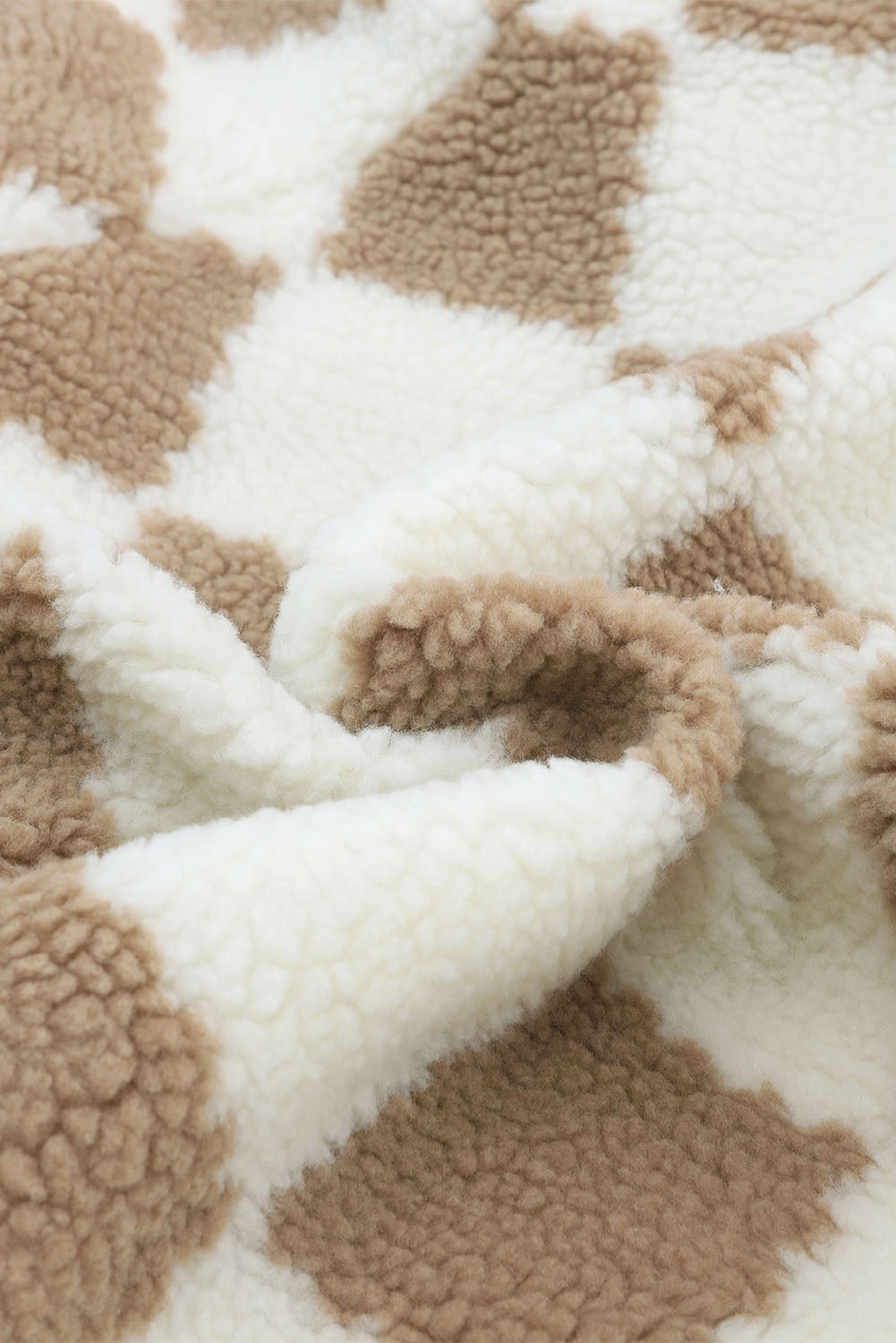 Checkered Sherpa Jacket