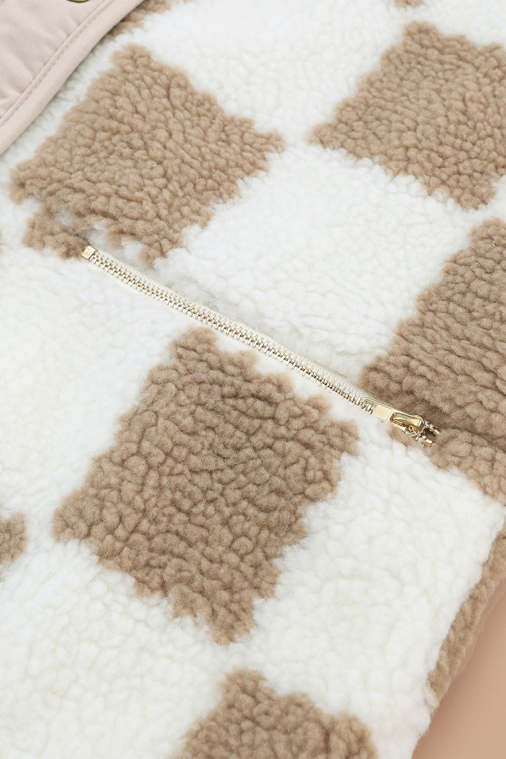 Checkered Sherpa Jacket