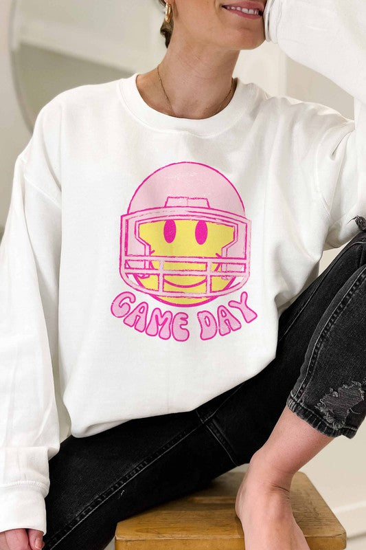 Gameday Happy Face Crewneck