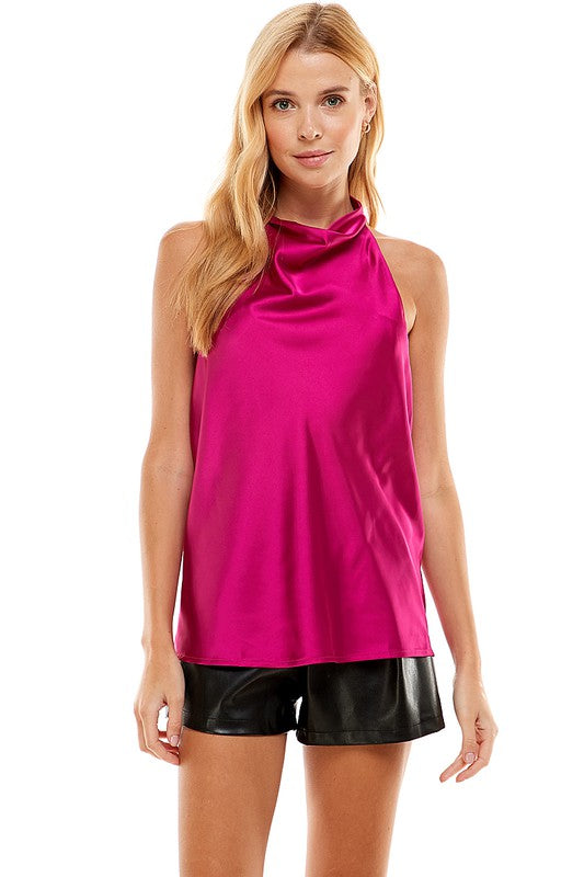 Satin Halter Top