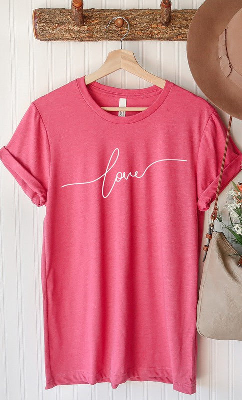 Love in Script Tee