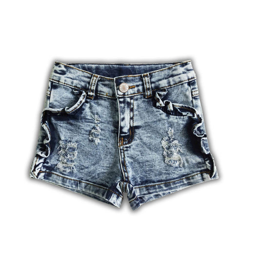 Washed Youth Denim Shorts