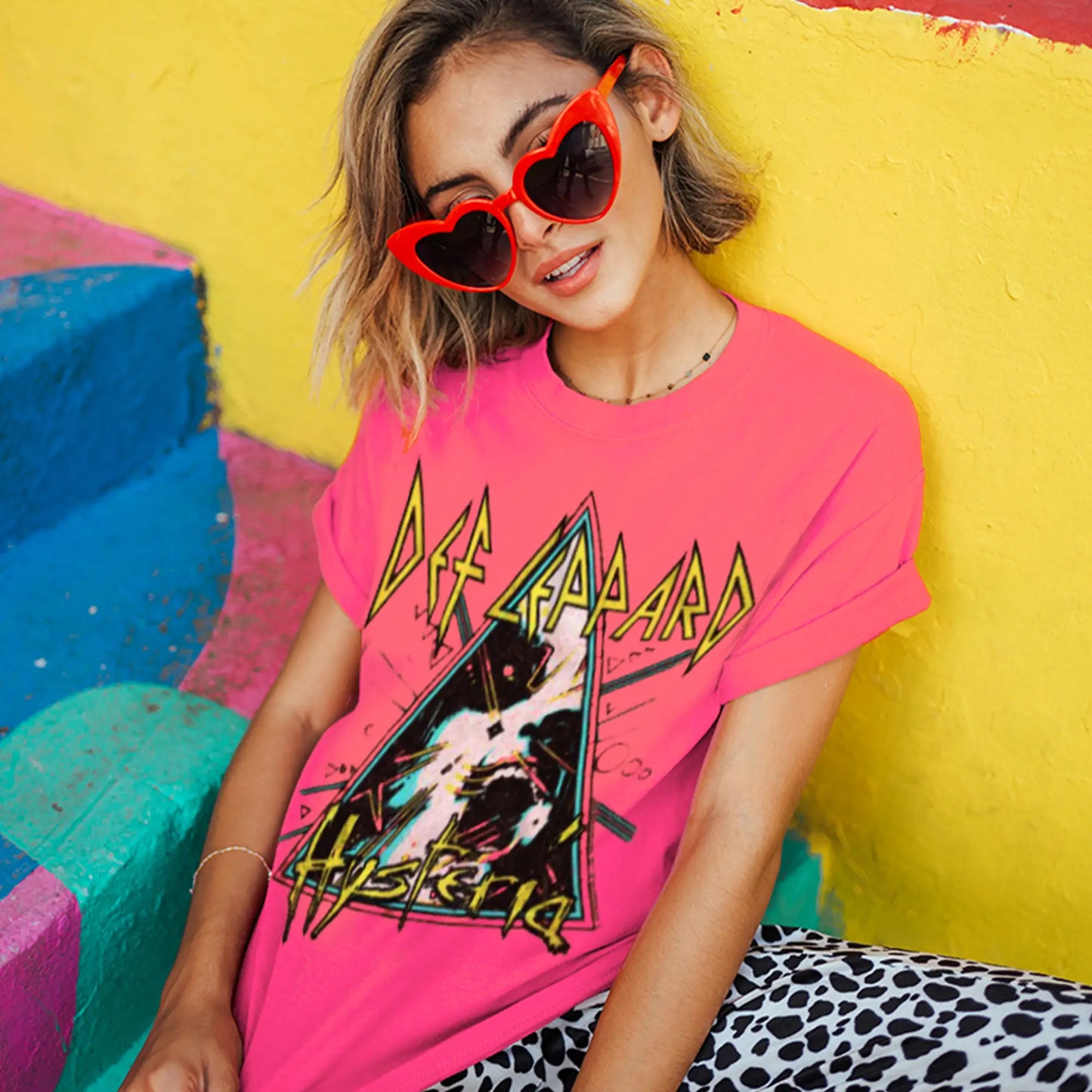 Def Leppard Hysteria Album Vintage Tee