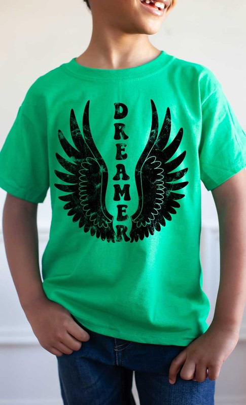 Retro Dreamer Wings Youth Tee
