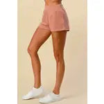Fleece Shorts in Rose