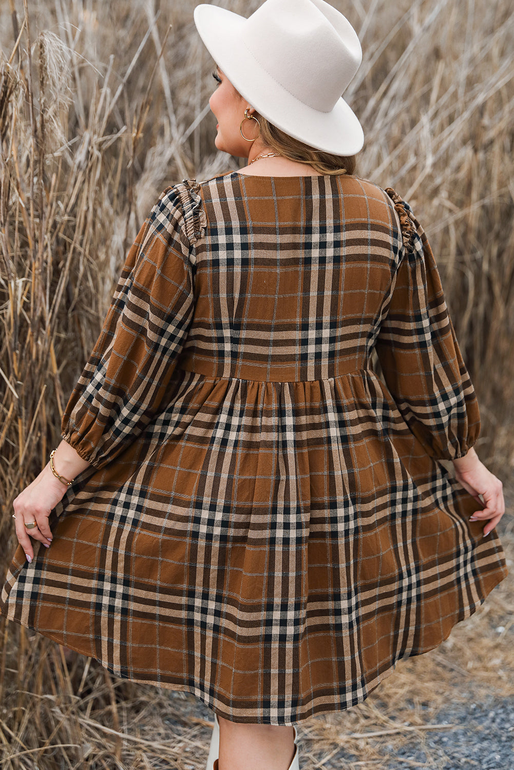 Pumpkin Spice Babydoll Dress