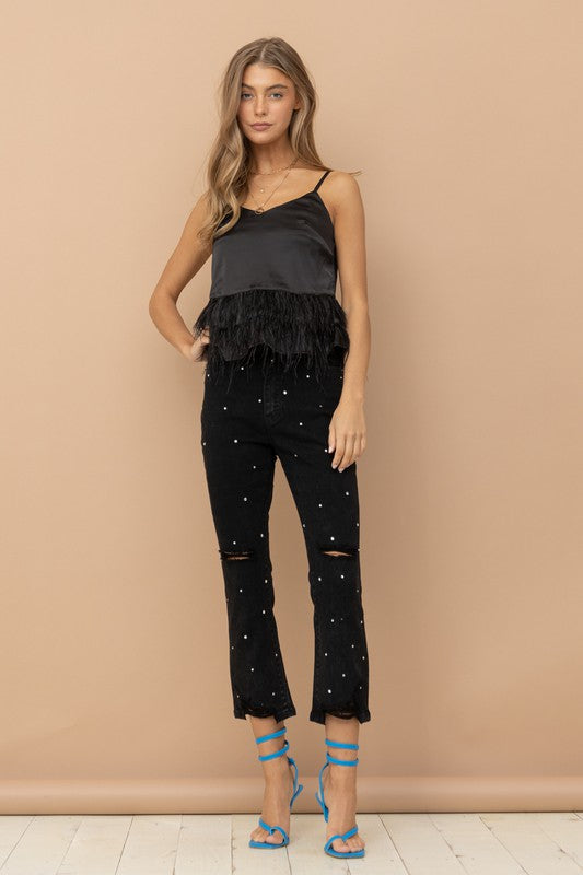 The Studded Rhinestone Jean