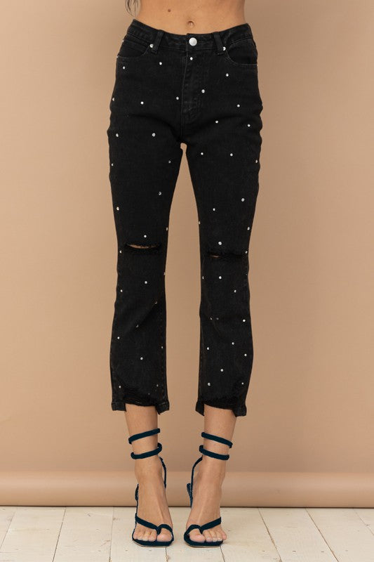 The Studded Rhinestone Jean