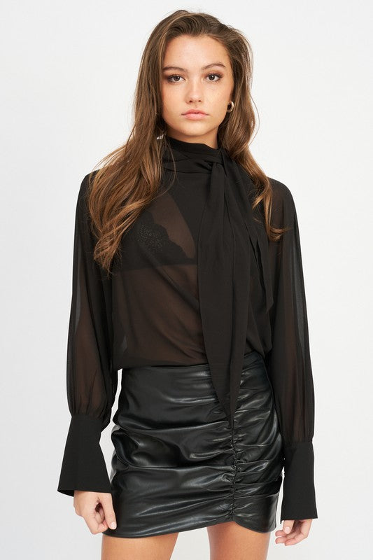 Bethany Sheer Blouse