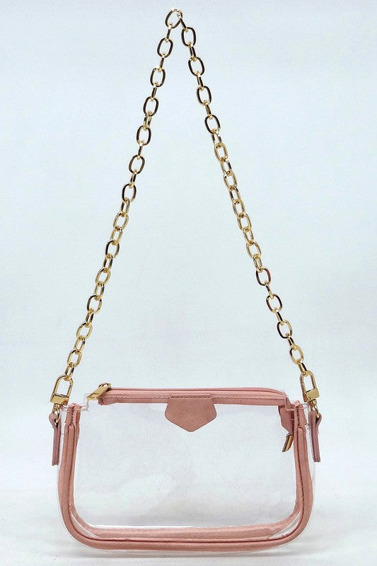 2-in-1 Stadium Crossbody Bag w/Guitar Strap