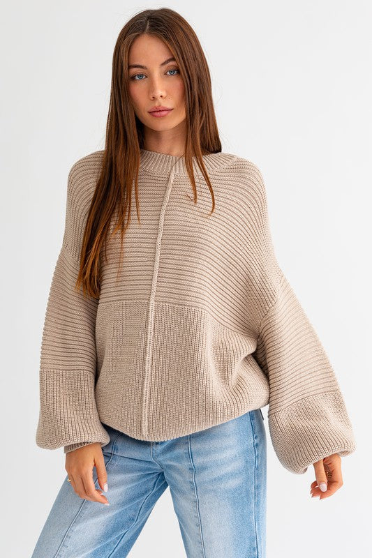 Oversized Ribbed Sweater