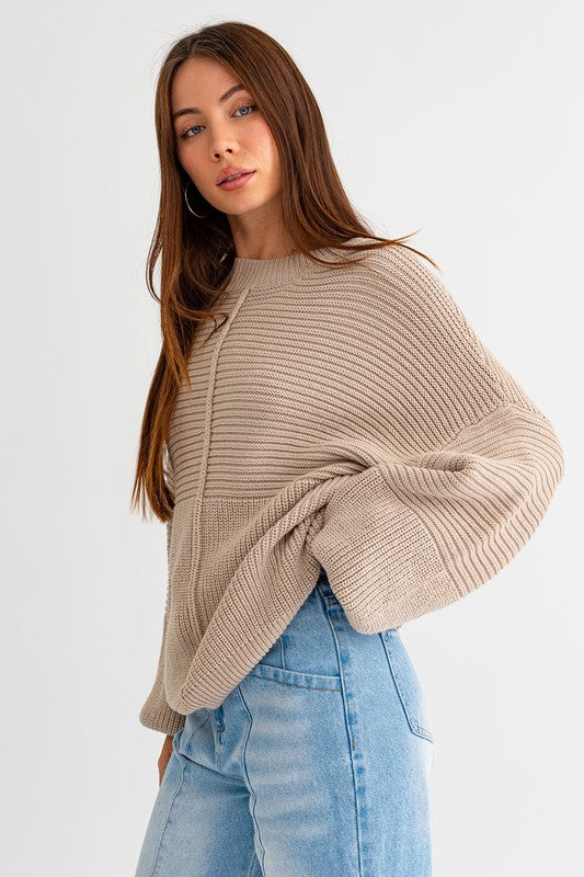 Oversized Ribbed Sweater