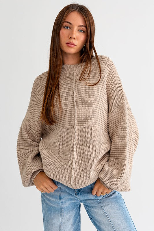 Oversized Ribbed Sweater