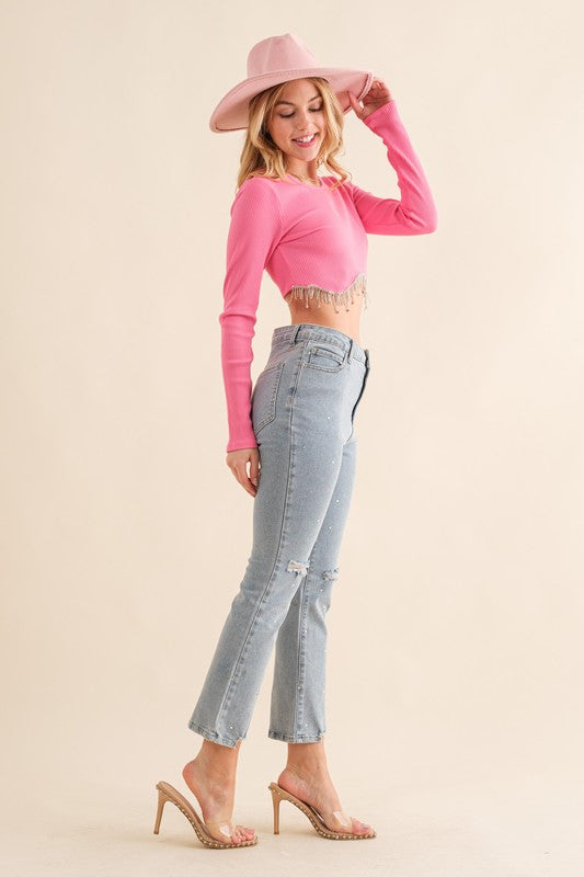 The Studded Rhinestone Jean