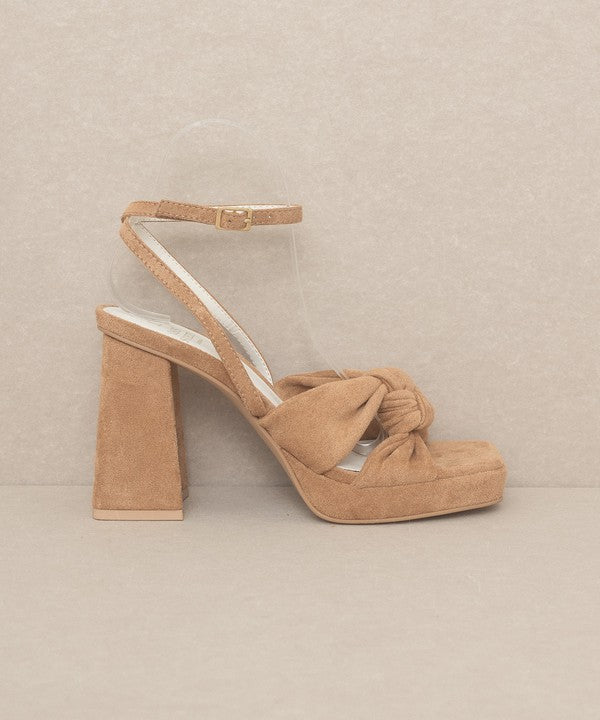 Zoey Knotted Platform Heels