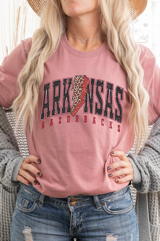 Arkansas Leopard Spirit Tee