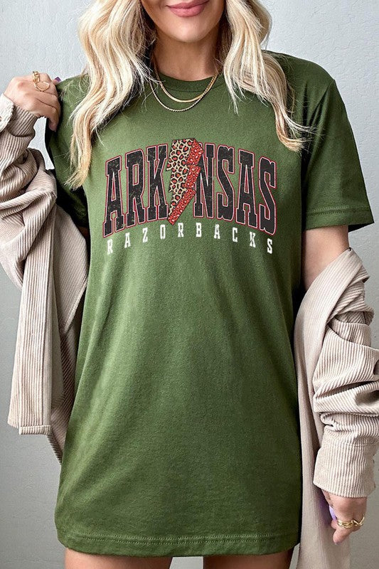 Arkansas Leopard Spirit Tee