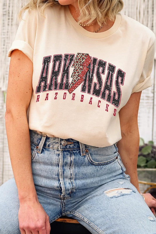 Arkansas Leopard Spirit Tee