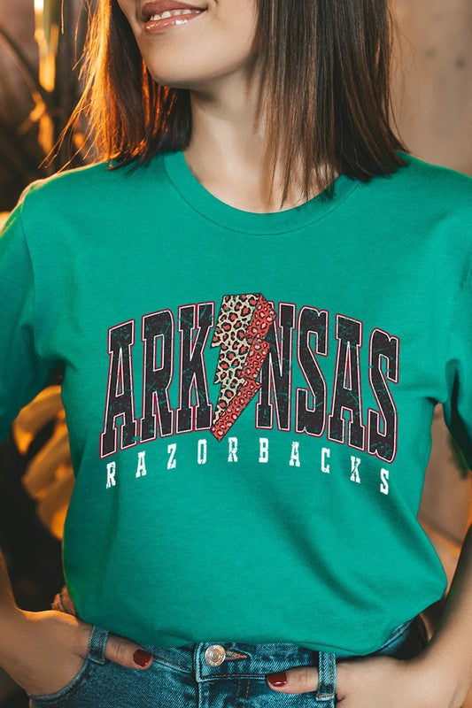 Arkansas Leopard Spirit Tee