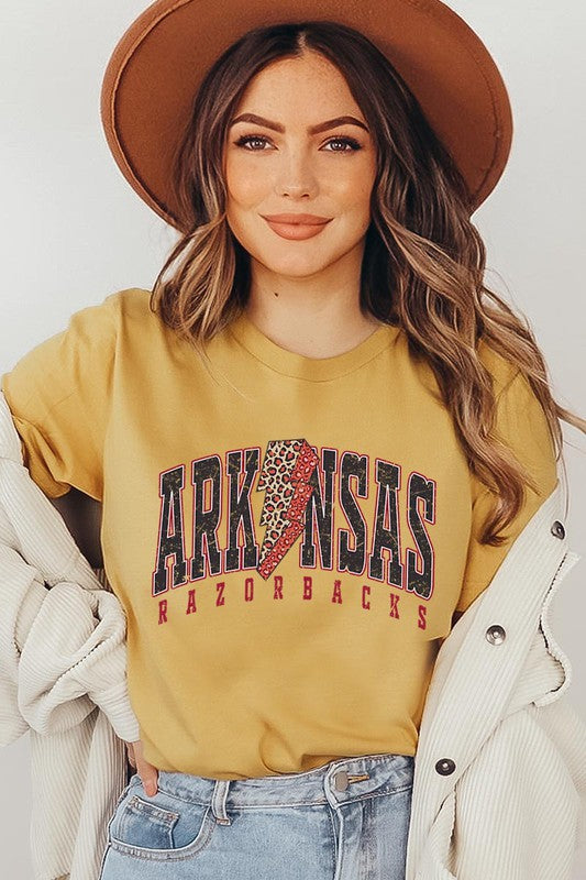 Arkansas Leopard Spirit Tee