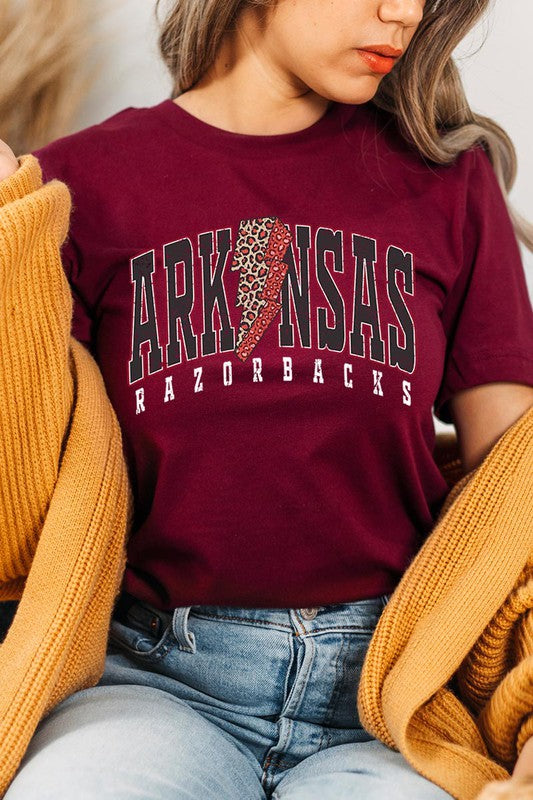 Arkansas Leopard Spirit Tee