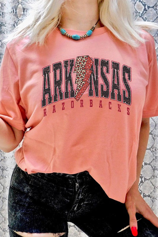 Arkansas Leopard Spirit Tee