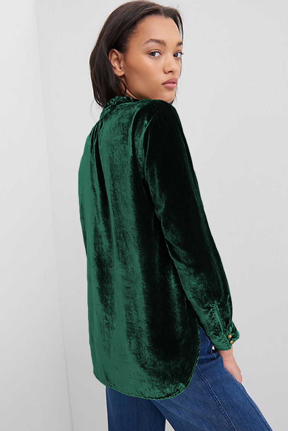 Frilly Velvet Top