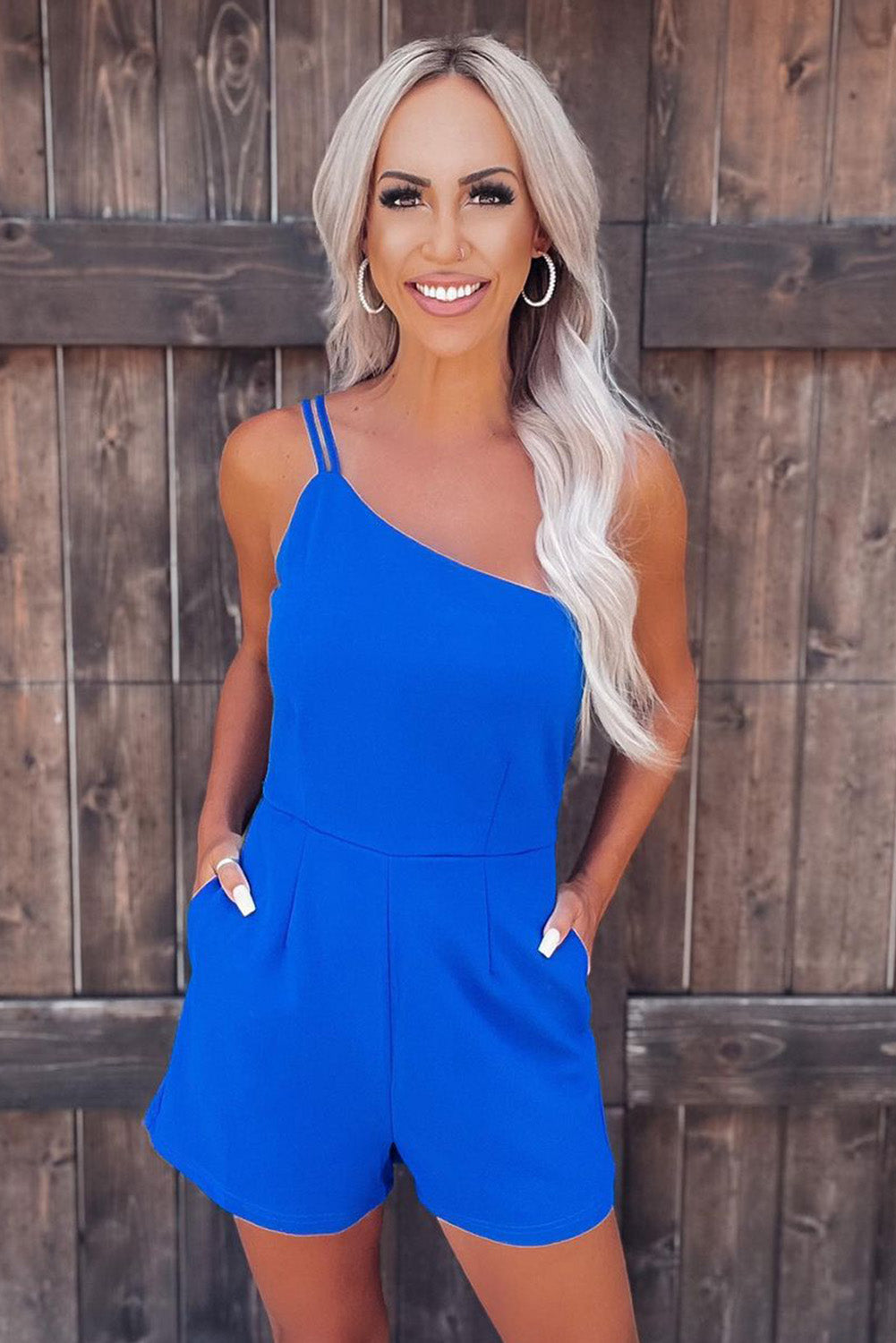 Megan One Shoulder Romper