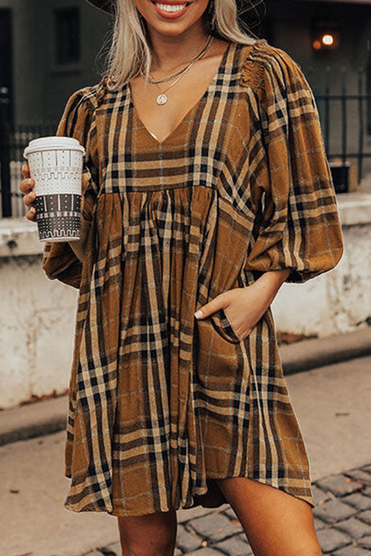 Pumpkin Spice Babydoll Dress