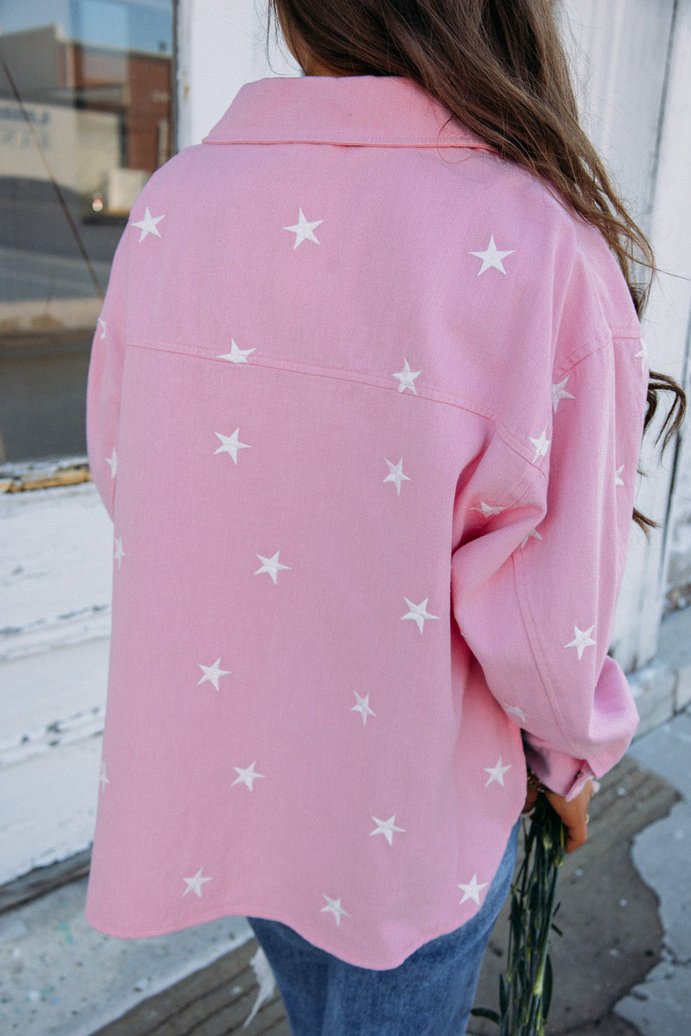 Pink Star Denim Jacket