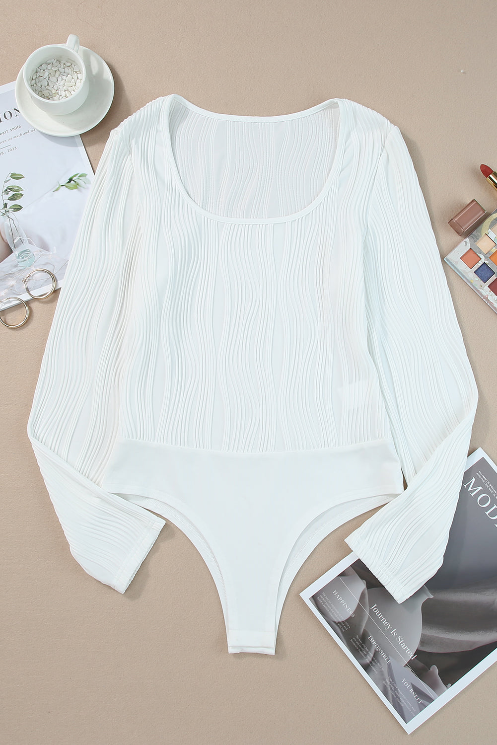 Silhouette Ribbed Bodysuit