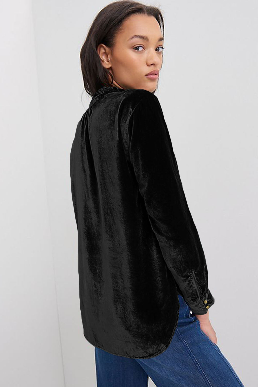 Frilly Velvet Top