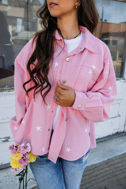 Pink Star Denim Jacket