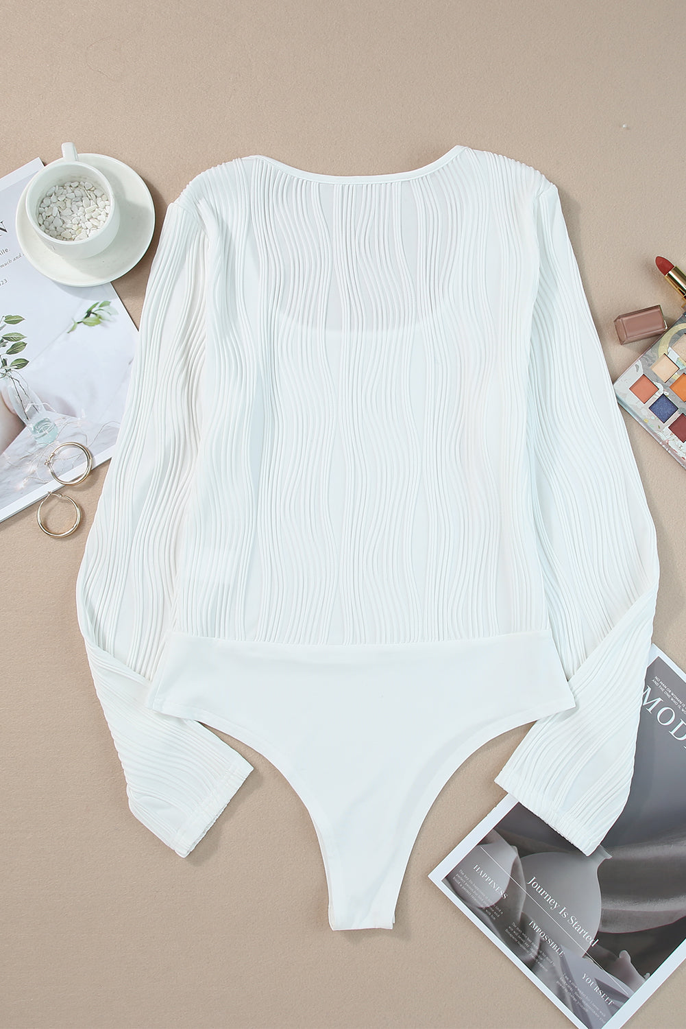 Silhouette Ribbed Bodysuit