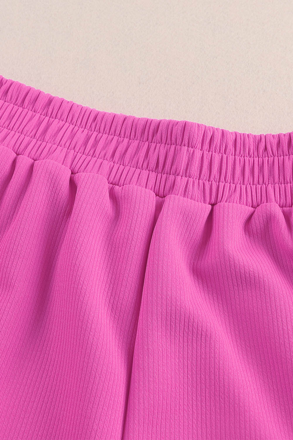 Rib Knitted Crop Top and Shorts Set