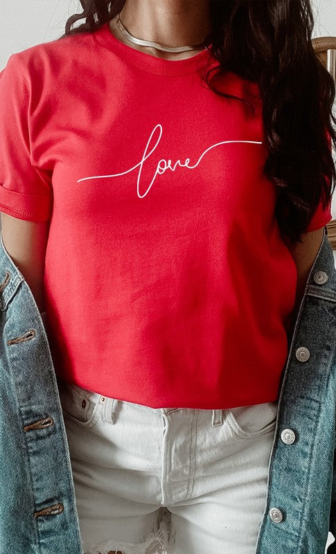 Love in Script Tee