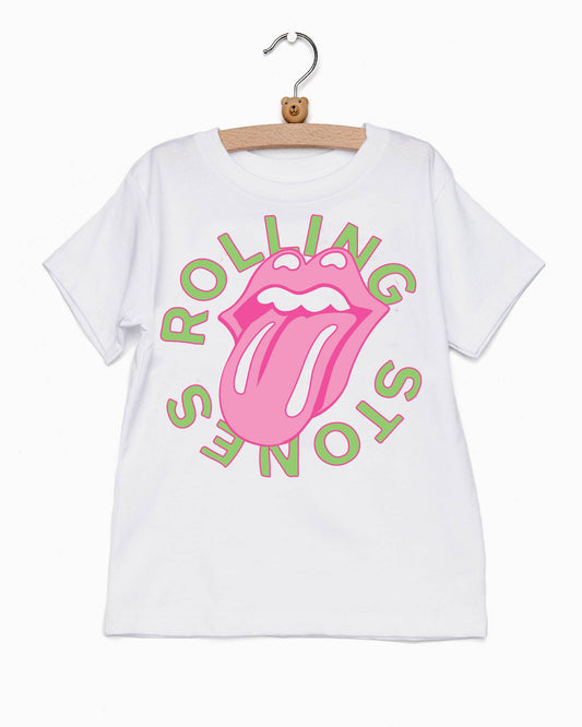 Youth Rolling Stones Neon Puff Tee