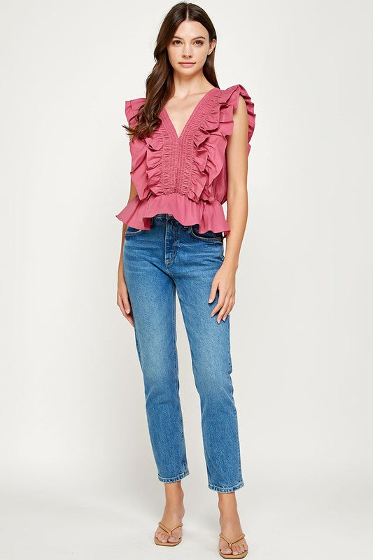 Venice Ruffle Top