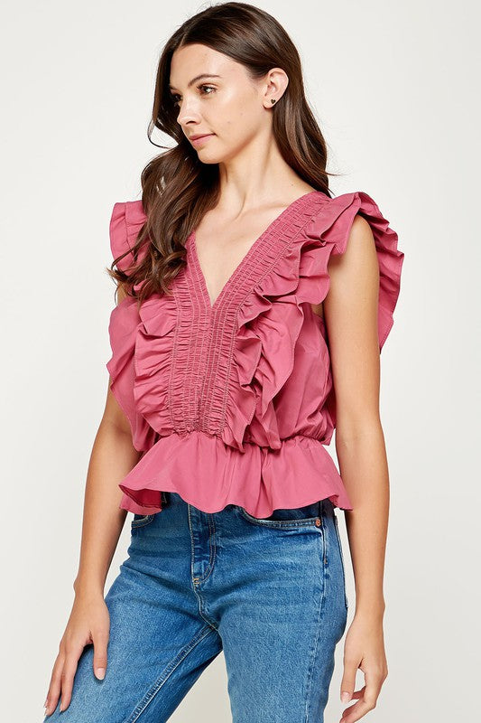 Venice Ruffle Top