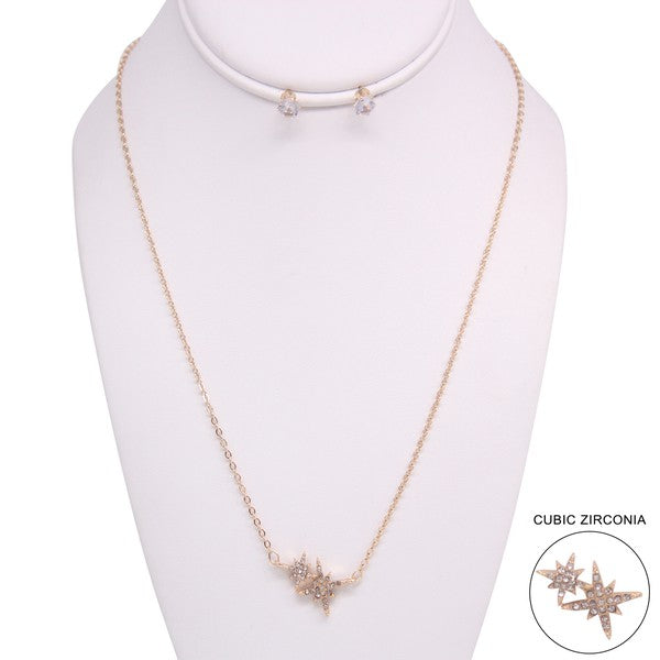 Twinkle 2 Star Necklace Set