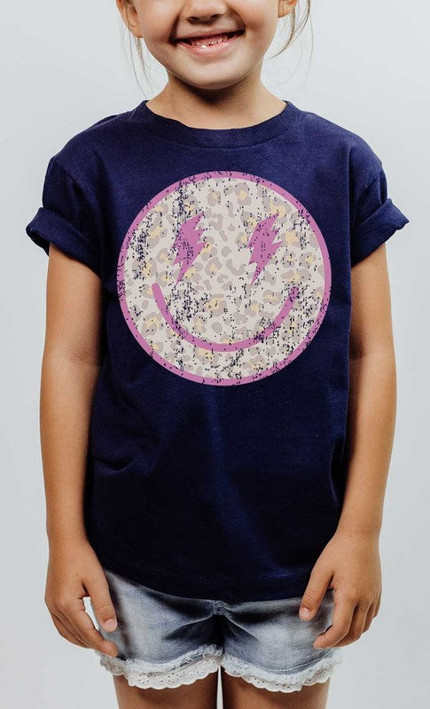 Distressed Leopard Smiley Tee