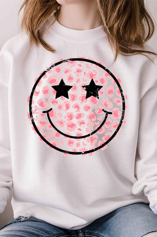 Leopard Smiley Sweatshirt